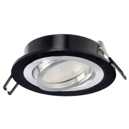 Indbygningsspot Edo Ceri 1 OV Black LED IP20 rund mat-sort slibning EDO777141 1 stk.