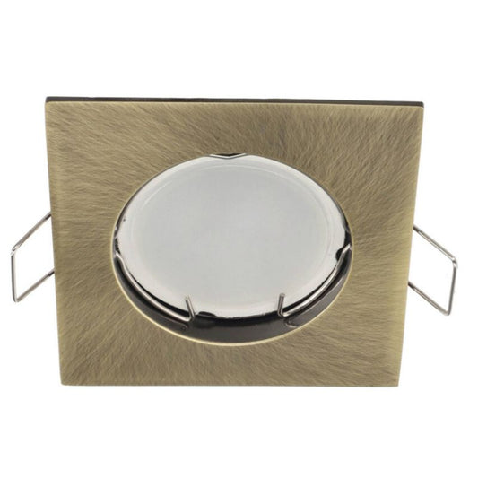 Indbygningsspot Edo Rami Brass IP20 kvadratisk messing EDO777318 1 stk.