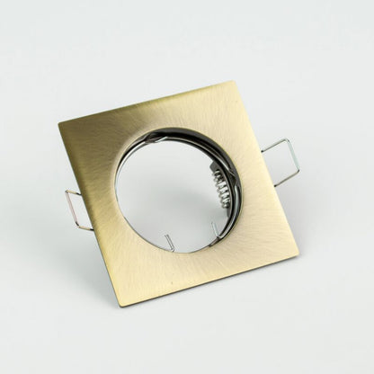 Indbygningsspot Edo Rami Brass IP20 kvadratisk messing EDO777318 1 stk.