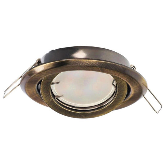 Indbygningsspot Edo Daira Brass IP20 rund justerbar messing EDO777302 1 stk.