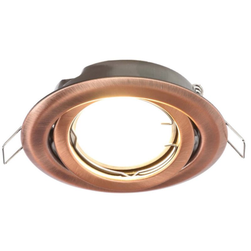 Indbygningsspot Edo Daira Cooper IP20 rund kobber justerbar EDO777301 1 stk.