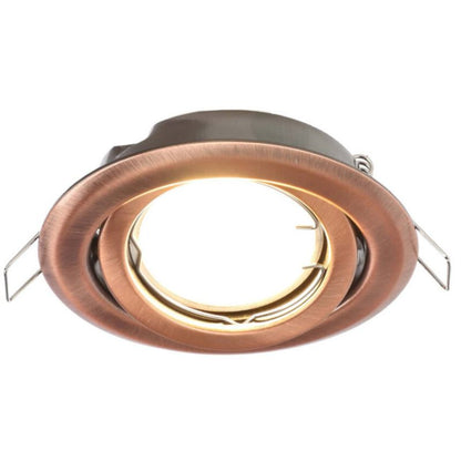 Indbygningsspot Edo Daira Cooper IP20 rund kobber justerbar EDO777301 1 stk.