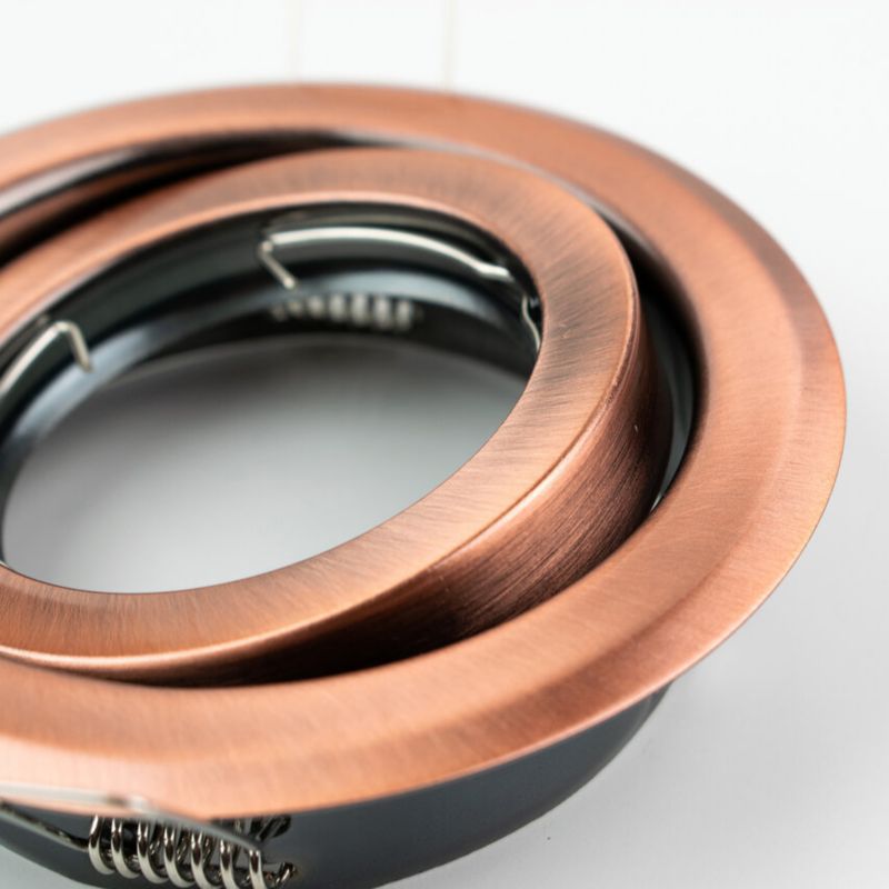 Indbygningsspot Edo Daira Cooper IP20 rund kobber justerbar EDO777301 1 stk.