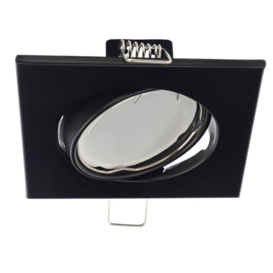 Indbygningsspot Edo Viera Black IP20, justerbar, kvadratisk sort, EDO777304, 1 stk.