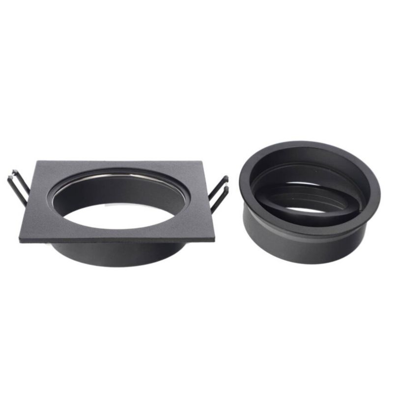 Indbygningsspot Tulid Sq Black IP20 kvadratisk sort EDO777326 1 stk.