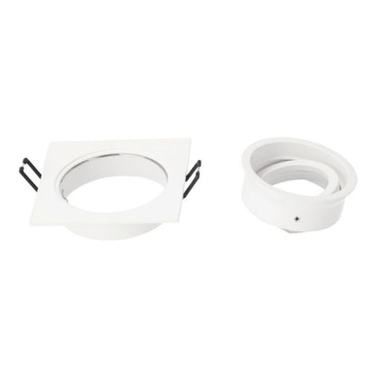 Indbygningsspot Edo Tulid Sq White IP20 kvadratisk hvid EDO777327 1 stk.