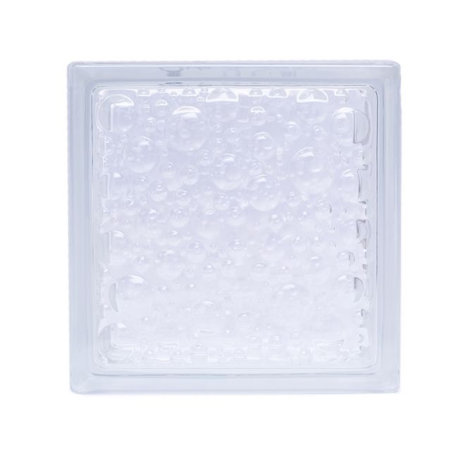 Seves 1908 P glasblok 19 x 19 x 8 cm klar