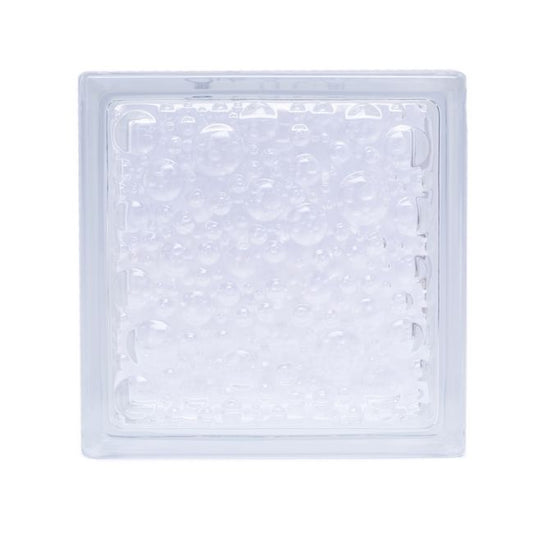Seves 1908 P glasblok 19 x 19 x 8 cm klar