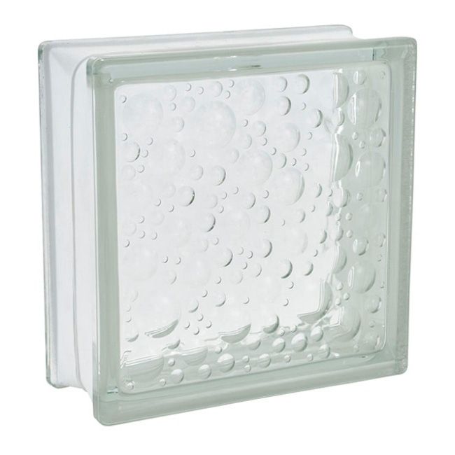 Seves 1908 P glasblok 19 x 19 x 8 cm klar