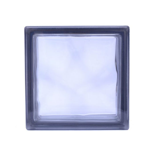 Seves gråtonet glasblok 19 x 19 x 8 cm