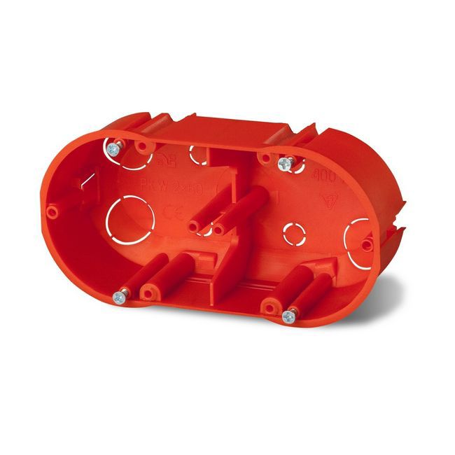 Indbygningsdåse til gipsvægge Elektro-Plast PK 2 x 60