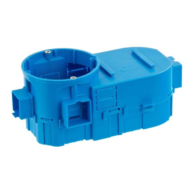 Indbygningsdåse Simet 2 x 60 mm installations blå