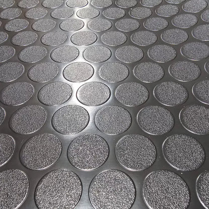 PVC-gulvbelægning med knopmønster 200 cm Mat sort | 5063022700568