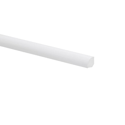 PVC Kvartrundstav 260 x 1,4 x 1,4 cm Hvid Mat
