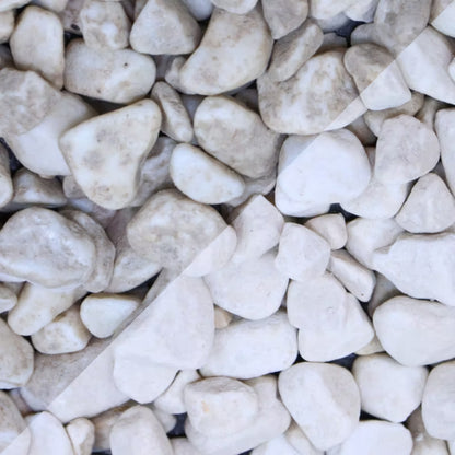 Pyntegrus Carrara 15-25 mm 20 kg Hvid