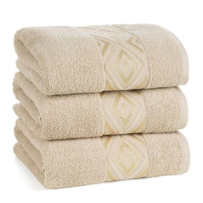 Badehåndklæde Azari 70x140 cm Beige Bomuld 500 g/m²