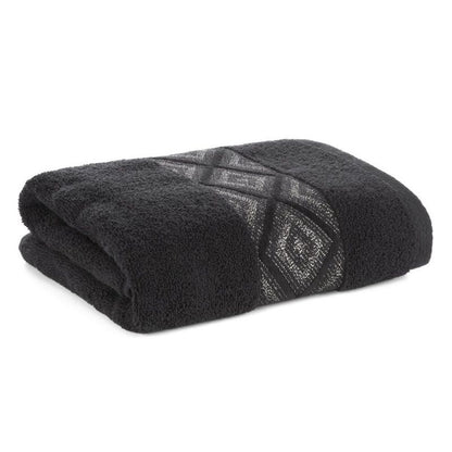 Badehåndklæde Azari 70x140 cm Sort 500 g/m²