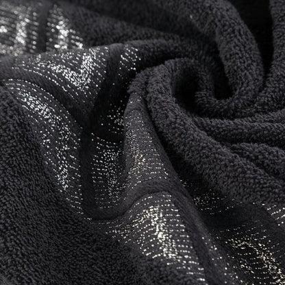 Badehåndklæde Azari 70x140 cm Sort 500 g/m²