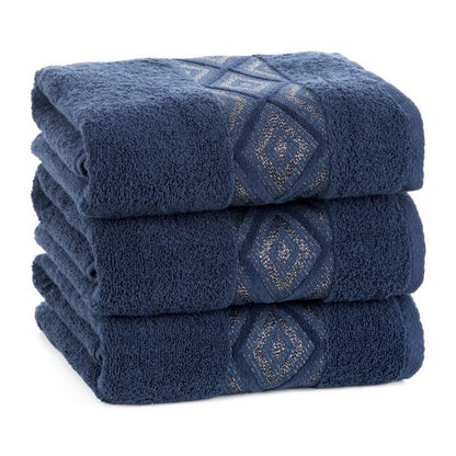 Badehåndklæde 70x140 cm Marineblå 500 g/m² Bomuld 1 stk.
