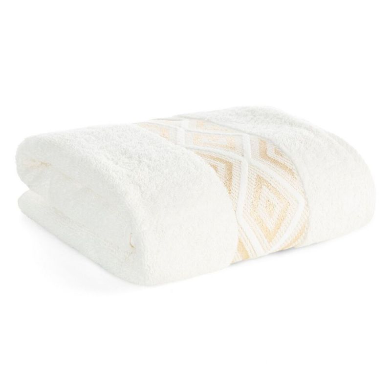 Badehåndklæde 70x140 cm Cremefarvet Bomuld 500 g/m²