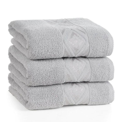 Badehåndklæde 70x140 cm Sølv 500 g/m² Bomuld