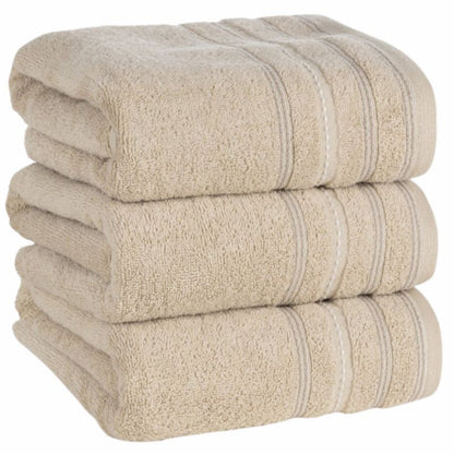 Bomuldshåndklæde 30x50 cm Beige Høj Absorberingsevne 1 stk.