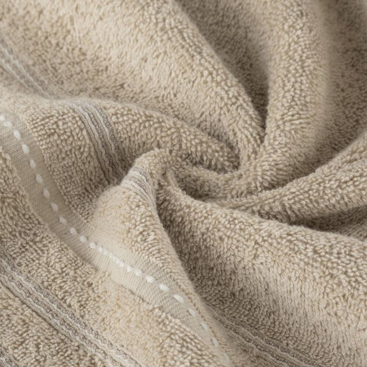 Bomuldshåndklæde 30x50 cm Beige Høj Absorberingsevne 1 stk.