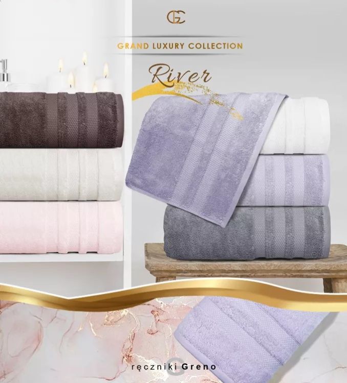 Greno River håndklæde 50x90 cm brun 520 g/m² premium 1 stk