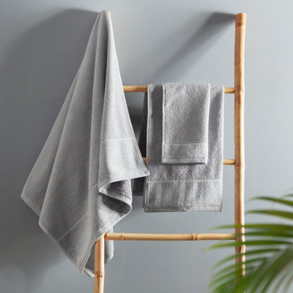 Badehåndklæde Aria 70x140 cm Sølv Bomuld 1 stk.