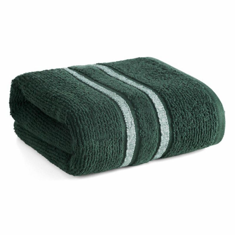 Badehåndklæde 50x90 cm Mørkegrøn Bomuld 500 g/m²