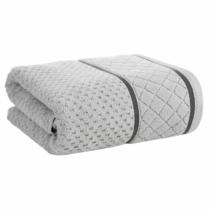 Badehåndklæde 70x140 cm Sølv Bomuld 500 g/m²