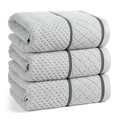Badehåndklæde 70x140 cm Sølv Bomuld 500 g/m²