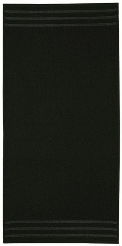 Badehåndklæde 70x140 cm Sort Bomuld 500 g/m²