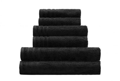 Badehåndklæde 70x140 cm Sort Bomuld 500 g/m²