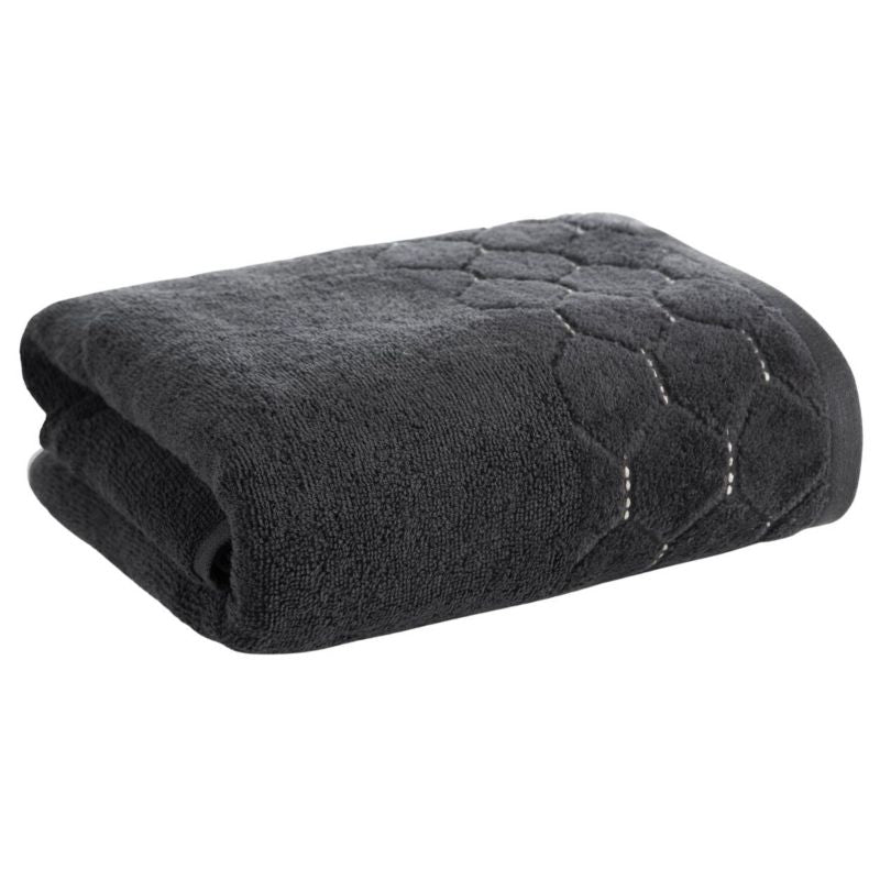 Badehåndklæde 70x140 cm Sort 550 g/m² 1 stk.