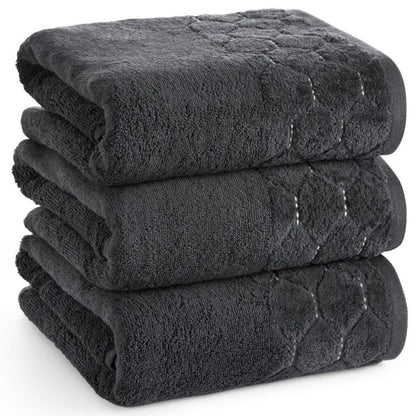 Badehåndklæde 70x140 cm Sort 550 g/m² 1 stk.
