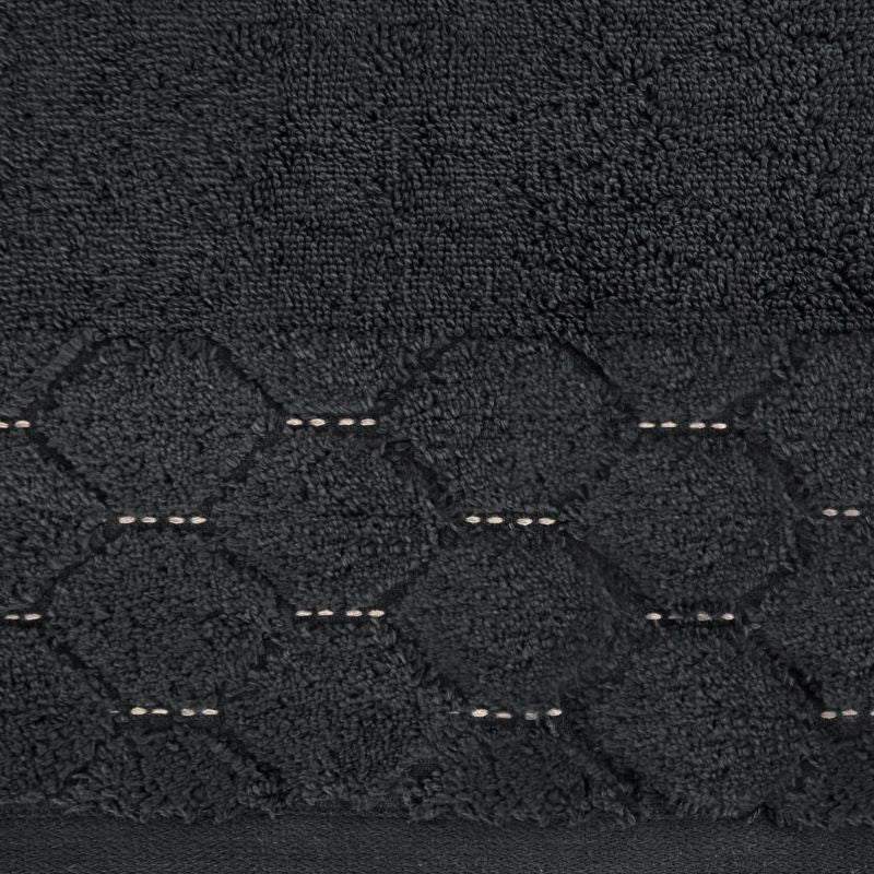 Badehåndklæde 70x140 cm Sort 550 g/m² 1 stk.