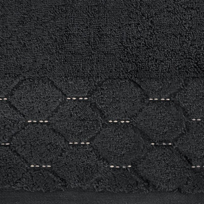 Badehåndklæde 70x140 cm Sort 550 g/m² 1 stk.