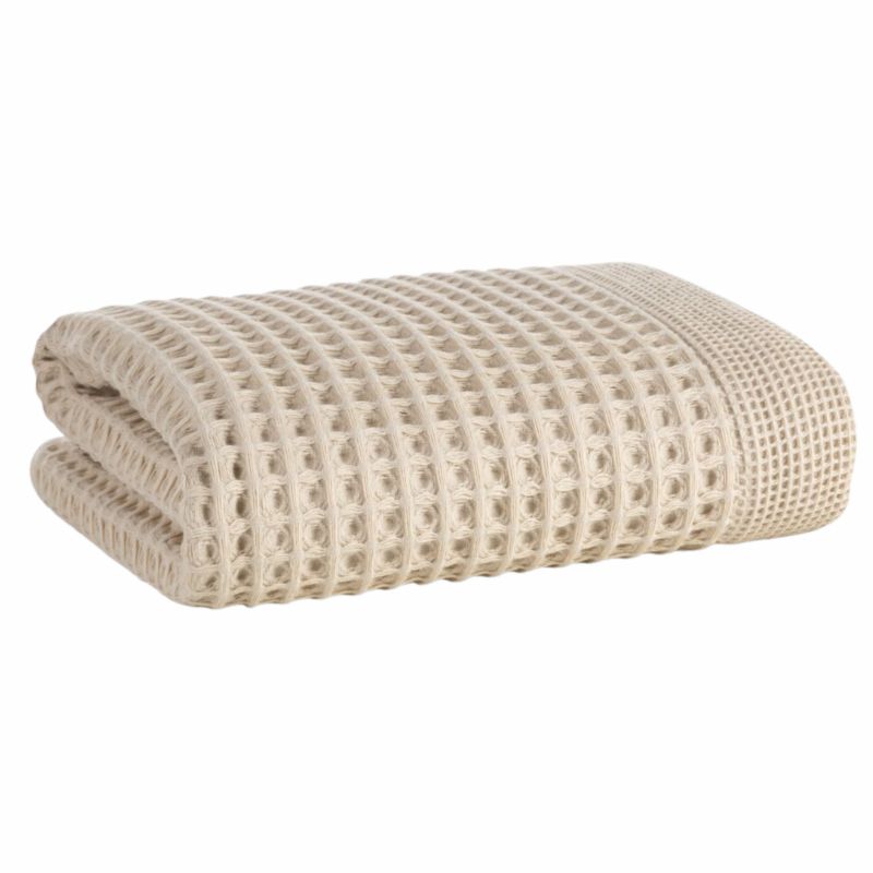 Badehåndklæde 90x150 cm Beige Bomuld 400 g/m² 1 stk. | 5903571810311