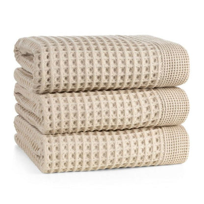 Badehåndklæde 90x150 cm Beige Bomuld 400 g/m² 1 stk. | 5903571810311