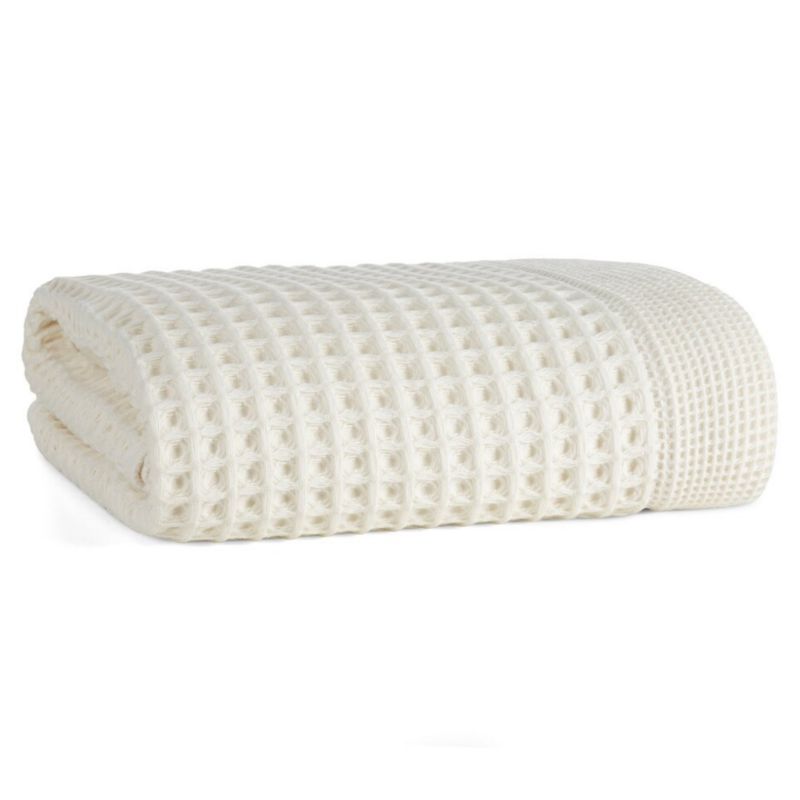 Badehåndklæde Melo 50x90 cm Cremedfarvet Bomuld 1 stk.
