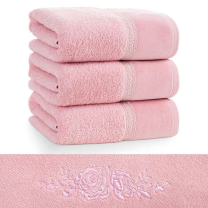 Badehåndklæde 70x140 cm Rosa 500 g/m² Bomuld