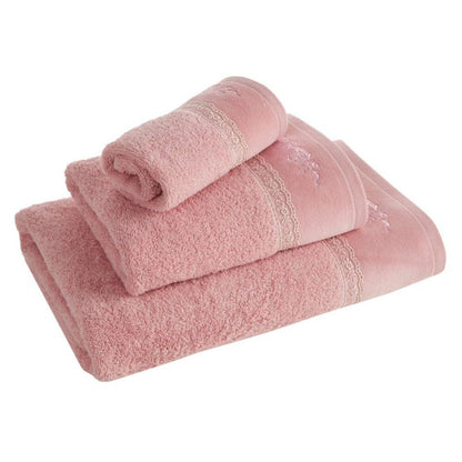 Badehåndklæde 70x140 cm Rosa 500 g/m² Bomuld