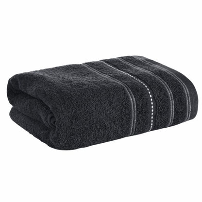 Badehåndklæde 50x90 cm Sort Bomuld 500 g/m²