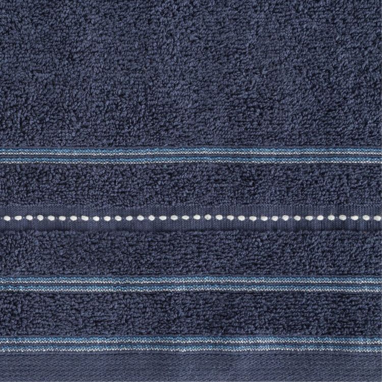 Badehåndklæde 50x90 cm Marineblå Tyk Bomuld 1 stk.