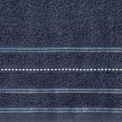 Badehåndklæde 50x90 cm Marineblå Tyk Bomuld 1 stk.