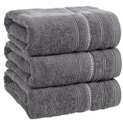 Badehåndklæde Vento 70x140 cm Grå Bomuld 500 g/m²