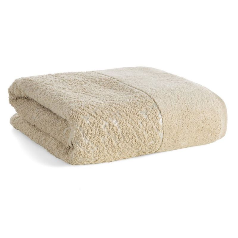 Badehåndklæde 70x140 cm Beige Bomuld 500 g/m²