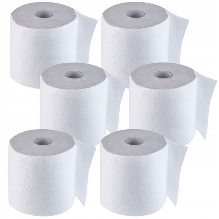 KADAX papirhåndklæde i cellulose, hvid, 60 m, 6 stk