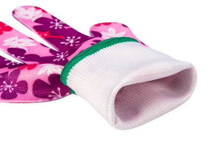 VERTO havehandsker i polyester, str. 7, lyserøde, 1 par